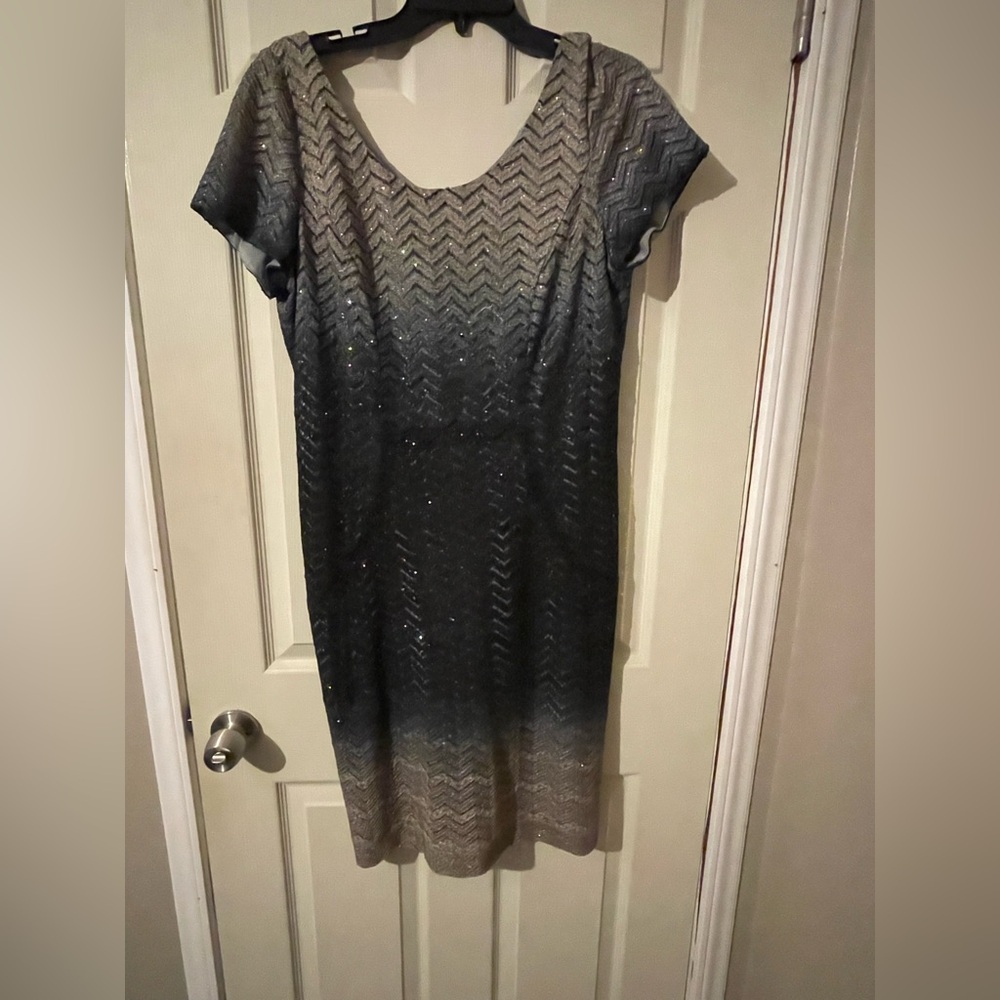 Gorgeous umbre dress with sequins by Ursula.